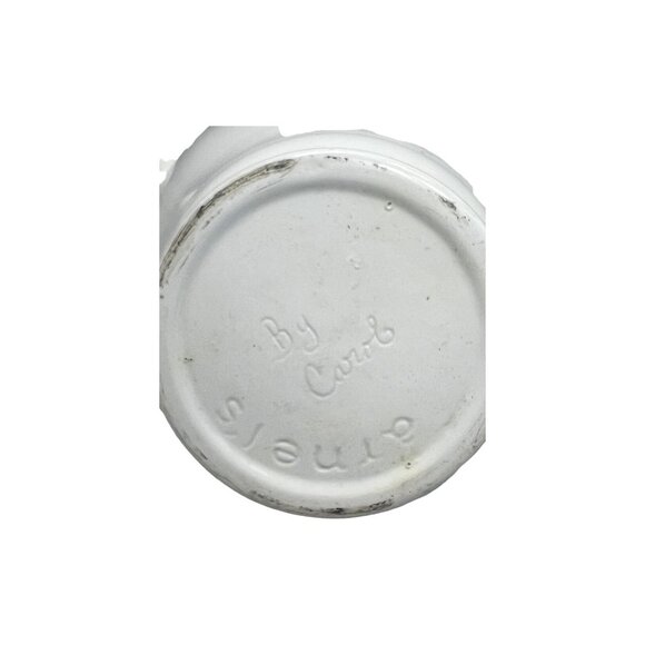 Vintage Ceramic Pitcher With Hand-Painted Floral Design By Carol - Picture 10 of 10